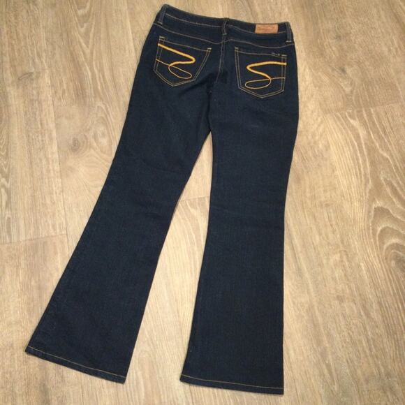 Seven7 flare dark denim jeans 29 Short - Picture 3 of 5